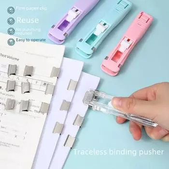 Бесшовный степлер и держатель для скрепок Macaron Color Student