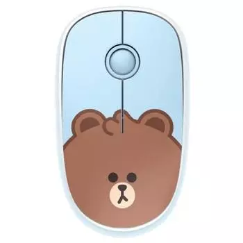 Бесшумная беспроводная мышь Line Friends, RMS-LF-MINI-BR, мини-коричневый