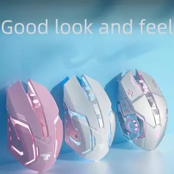 Бесшумная проводная игровая мышь для киберспорта Forerunner G100 Mouse чёрный