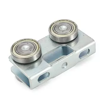 Бесшумная роликовая тележка в сборе с 4-колесным аксессуаром для 1 5/8-дюймового швеллера, портативная, прочная, грузоподъемность