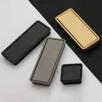 Бесшумная встроенная мебельная ручка с матовым покрытием, ручка для дверцы шкафа, ящик 117mm чёрный