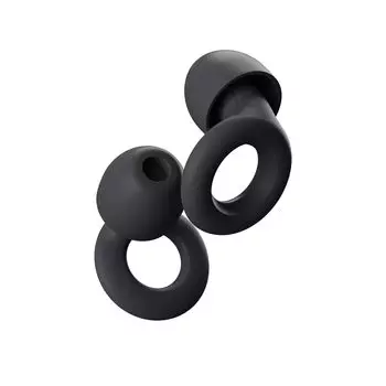 Беруши Loop Quiet для тишины и для и Гибкий Мягкий Многоразовый Слух Набор из 8 штук и L Снижение шума 24 дБ 14 Черный Расслабление, чёрный