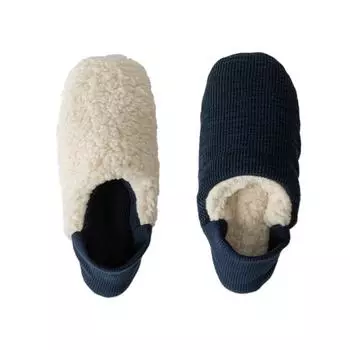 Бесшумные домашние тапочки из утолщенного бархата, термосумка и хлопковая швабра для пола, пара тапочек с мягкой подошвой индиго