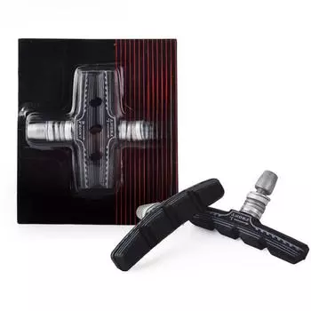 Бесшумные износостойкие тормозные колодки V-Brake для горных велосипедов и складных велосипедов pair чёрный