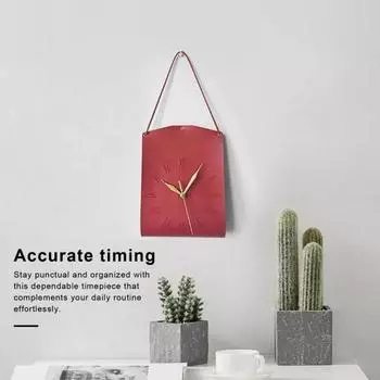 Бесшумные настенные часы, не тикающие, подвесные настенные часы, кварцевый механизм с батарейным питанием, простая установка темно-коричневого