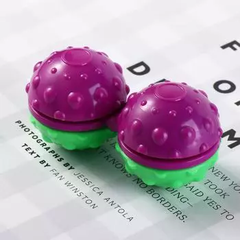 Бесшумные вращающиеся игрушки для пальцев, бесшумные игрушки для снятия беспокойства и стресса фиолетовый/зелёный