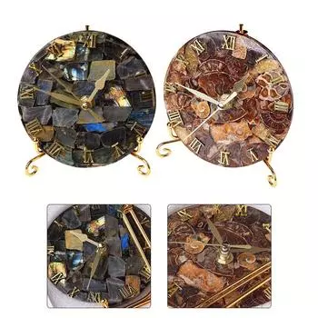 Бесшумный Кристалл Раковина Креативные Настенные Часы Настольный Орнамент Домашний Офис Декор Conch Shell