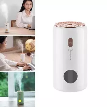 Бесшумный мини-увлажнитель воздуха 250 мл USB увлажнитель воздуха автомобильный диффузор тумана распылитель воды с мягким светодиодным ночным светом для офиса и спальни розовый