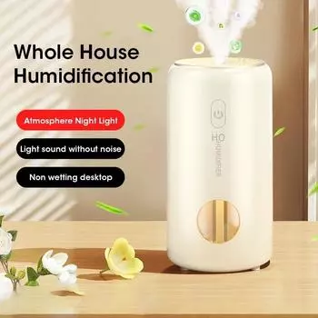 Бесшумный мини-увлажнитель воздуха 250 мл USB увлажнитель воздуха автомобильный диффузор тумана распылитель воды с мягким светодиодным ночным светом для офиса и спальни розовый