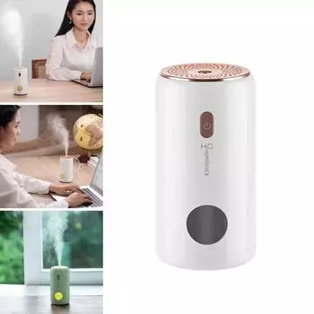 Бесшумный мини-увлажнитель воздуха 250 мл USB увлажнитель воздуха автомобильный диффузор тумана распылитель воды с мягким светодиодным ночным светом для офиса и спальни розовый