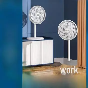 Бесшумный напольный вентилятор Xianke: Мощный, компактный вертикальный вентилятор для дома и общежития с функцией колебания