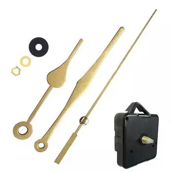 Бесшумный настенный часовой механизм Часовой механизм DIY Сканирующий часовой механизм Часовая стрелка One Size золотой