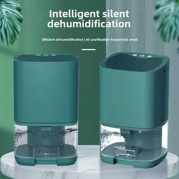 Бесшумный небольшой бытовой осушитель воздуха для спальни и подвала U.S. regulations чёрный/серебряный