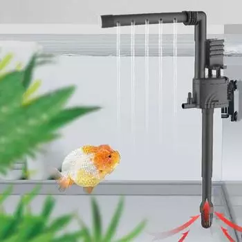 Бесшумный погружной насос, съемный фильтр для сбора фекалий рыб, кислородный воздушный насос для аквариума Style B