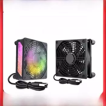 Бесшумный USB 5 В 12 см осевой вентилятор охлаждения для радиаторов, маршрутизаторов, корпусов и телевизионных приставок