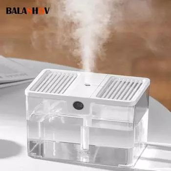 Бесшумный USB-увлажнитель с емкостью 1,5 л, аромадиффузор, дисплей в реальном времени, крутой туманообразователь для дома, автомобиля, офиса