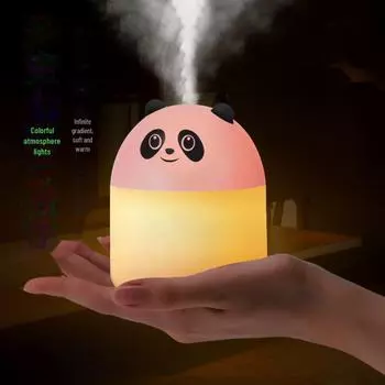Бесшумный увлажнитель воздуха Red Panda для дома и офиса: Маленький, тихий, большой туман, очистка воздуха для спальни 83mm*83mm*103mm королевский синий