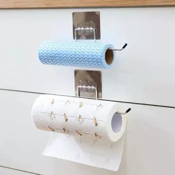 Бесследная и неперфорированная полка для хранения вещей в ванной и кухне, однополюсная настенная тканевая вешалка для полотенец из нержавеющей стали