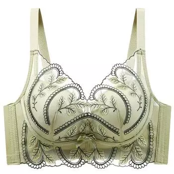 Бесследная красота сзади четыре ряда пряжек без стальных колец нижнее белье женская маленькая грудь показывает большую сборку удобный бюстгальтер крышка 32/70AB шампанского