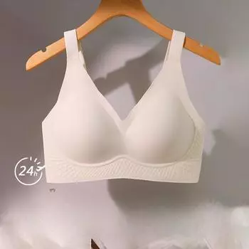 Бесследное нижнее белье, большая грудь, маленькая грудь, без стального кольца, противопровисающее, чехол для бюстгальтера для беременных большого размера, женский 75C чёрный