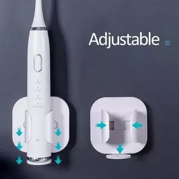 Бесследный держатель для зубных щеток, настенные держатели для электрических зубных щеток для ванной, подставка для зубных щеток для взрослых, вешалка, аксессуары для ванной комнаты 1pcs