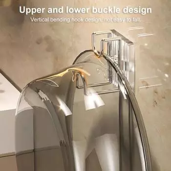 Бесследный многоцелевой настенный прочный несущий крючок для раковины без перфорации, подвесная самоклеящаяся стойка, органайзер для ванной комнаты и кухни жёлтый