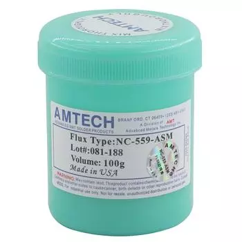 Бессвинцовые паяльные пасты Улучшенные масляные флюсовые смазки Подходят для BGA, ремонта и пайки печатных плат 100 г С отличной способностью к предотвращению смачивания зелёный