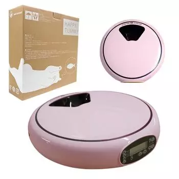 Best Answer Automatic Pet 4 Automatic Feeding Automatic Pet Pet Automatic House for Dogs and Pink Feeder, Servings, Machine, Feeder, Feeding,
