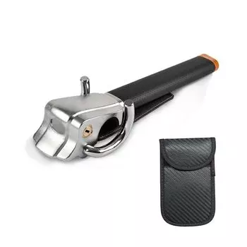 Best Answer Car Lock Handle Lock Black Steering Lock Car Relay Attack Protection Strongest Countermeasure Goods Security Emergency Escape Strong Car чёрный