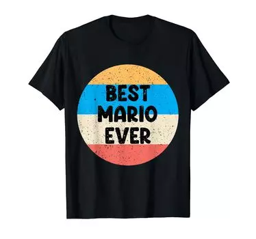 Best Mario ever T-shirt чёрный