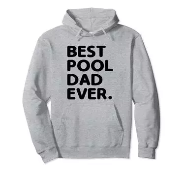 Best Pool Dad Ever Billiard Cue Sports Billiard Dad Hoodie серый
