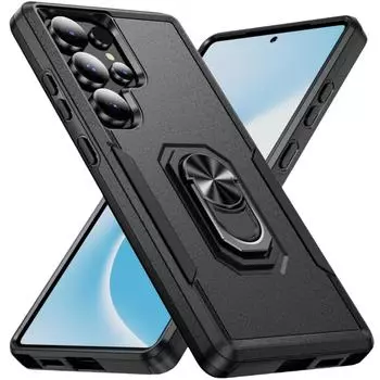 Best Protection Bracket Cover Case for Samsung Galaxy S25 Ultra Plus S24 FE 5G Accessories for Samsung S25 for Galaxy S25 чёрный