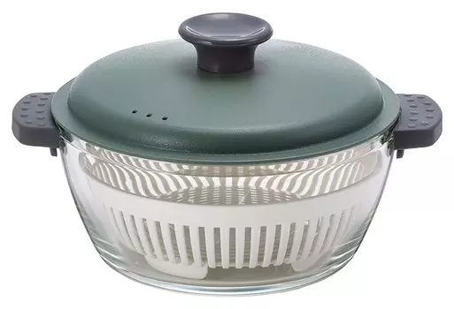 Bestco Microwave Cooking Oven Cooking Heat Resistant Glass Pot Khaki LLG484 Lock Lock 1.0L &