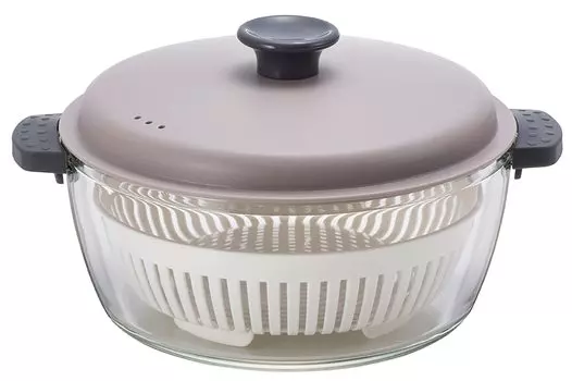 Bestco микроволновая печь жаропрочная стеклянная кастрюля серая LLG486 замок замок 2.0л и