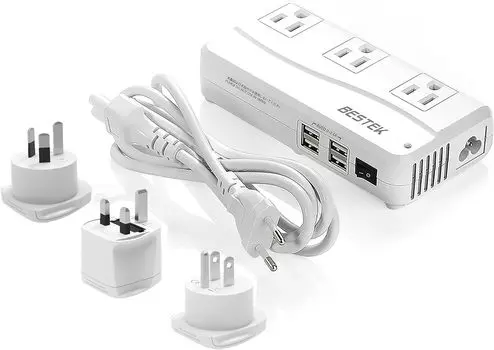 BESTEK Overseas Travel Transformer Overseas Outlet Conversion Plug BF AO Type Overseas Outlet 240V 230V 220V to 100V Transformer Voltage Converter