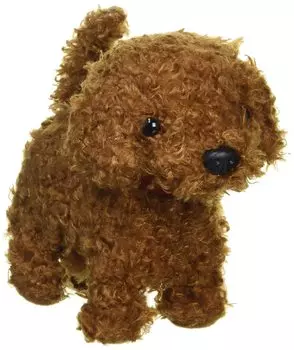 [BESTEVER] Electronic Pet, Electric Toy, Moving Plush Toy, Small, Cute, Talking, Walking, Mimicking Dog Gift [Walking Kawaii Buddies] Toy Poodle,