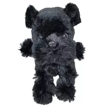 BESTEVER Premium Puppy Plush Schnauzer 53097 Toy, Black, чёрный