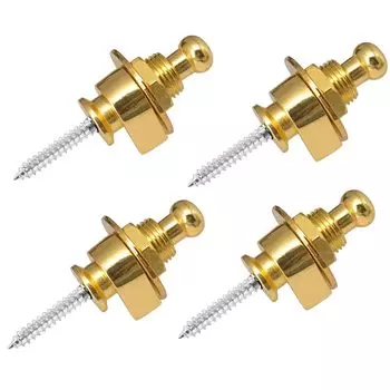 Bestgle 4 шт. фиксатор ремня для гитары золотистый металл для электрогитары фиксатор ремня предотвращает падение фиксатор ремня противоскользящий