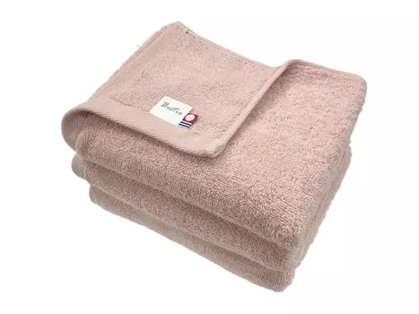 Bestie Imabari Certified Towel Face Towel Set of Smoke Quick Dry Made in Dull Color 3, Pink, Absorbent, Drying, Lightweight, Room, Japan, 100% Cotton,