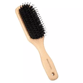 BESTOOL Hair Pig Bristle Wooden Paddle Hair Высокое качество Scalpe Блестящий Нет Улучшает качество волос Щетка, Расческа, Гребень, Щетка, Мужская, Женская, Детская