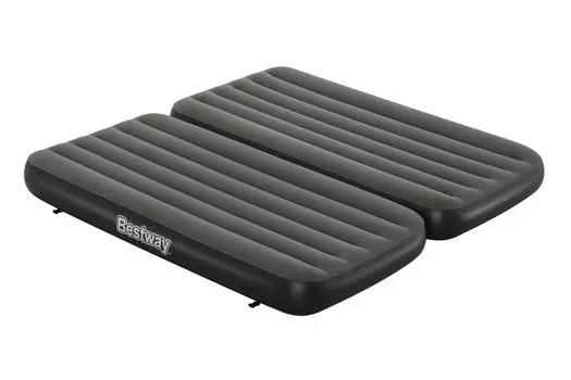 Bestway Tritech Connect and Rest Air Mattress Set of 2 Twin Air Bed Inflatable Mat x 99cm x 25cm 67922 Pump Set 3-in-1 1.88m (Рука (67922+62002)) серый