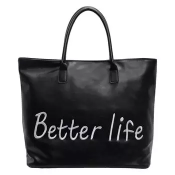 Better Life Shoulder Bag PU Leather Underarm Bag Large Capacity Weekender Bag Casual for Women Work Shopping Travel Red