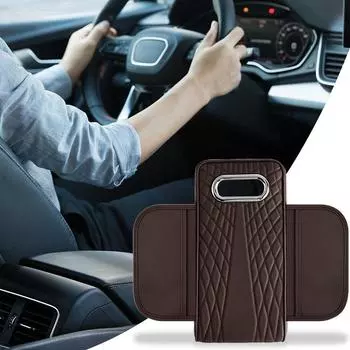 Between Seat Car Organizer Storage Box Organizer For Car PU Leather Multifunctional Auto Console Side Storage Box With Side