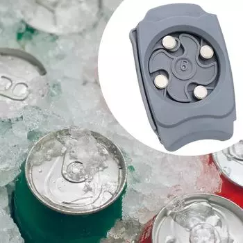 Beverage Can Opener Manual Can Opener Can Cutter Top Remover Multifunctional Cutting Bottle Opener Bottle Lid Remover серый