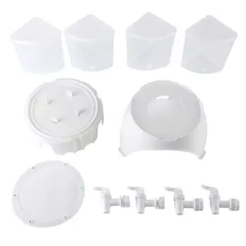 Диспенсер для напитков вращающийся большой емкости съемный 4 решетки холодный чайник пластиковый диспенсер для напитков f