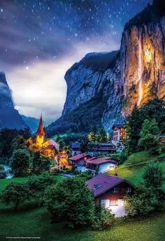 Beverly 1000 Micro Jigsaw Puzzle Starry Lauterbrunnen x (26 38см) М81-646