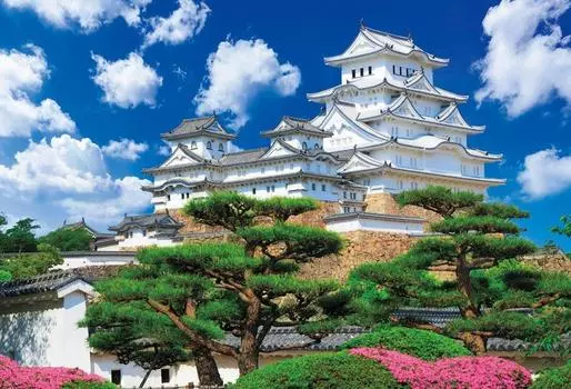 BEVERLY 2000 Piece Jigsaw Puzzle Himeji Castle Small Piece x (49 72cm)