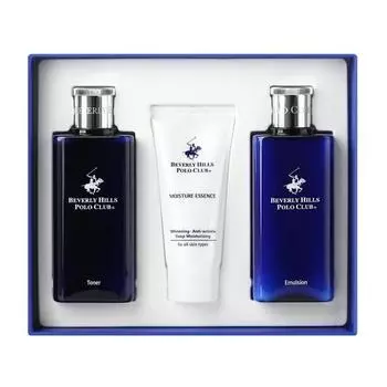 Beverly Hills Polo Club Premium Homme Skin + Lotion + All-in-one Essence Men s Basic 3 Types in 1 Set SLE Men s Cosmetics Men s Skin Lotion Set