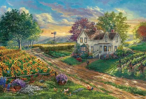 BEVERLY in 300 Piece Jigsaw Puzzle Sunflower Blooming Country Road x [Made Japan] (26 38cm) 300-067