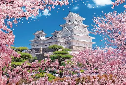 BEVERLY in Beverly 1000 элементов пазла Sakura Style Himeji Castle x [Сделано в Японии] (49 72см) 1000-013